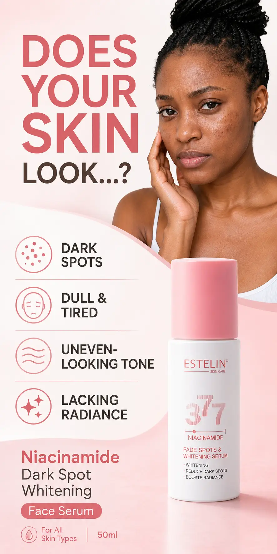 ESTELIN Niacinamide Dark Spot Serum 50ml detail 1