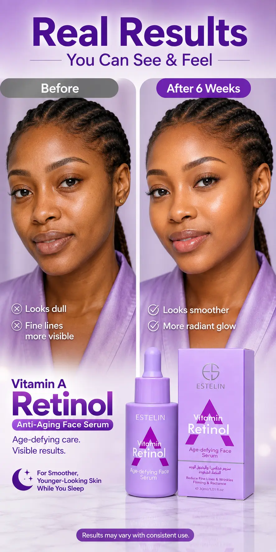 ESTELIN Vitamin A Retinol Anti-Aging Face Serum 30ml detail 5