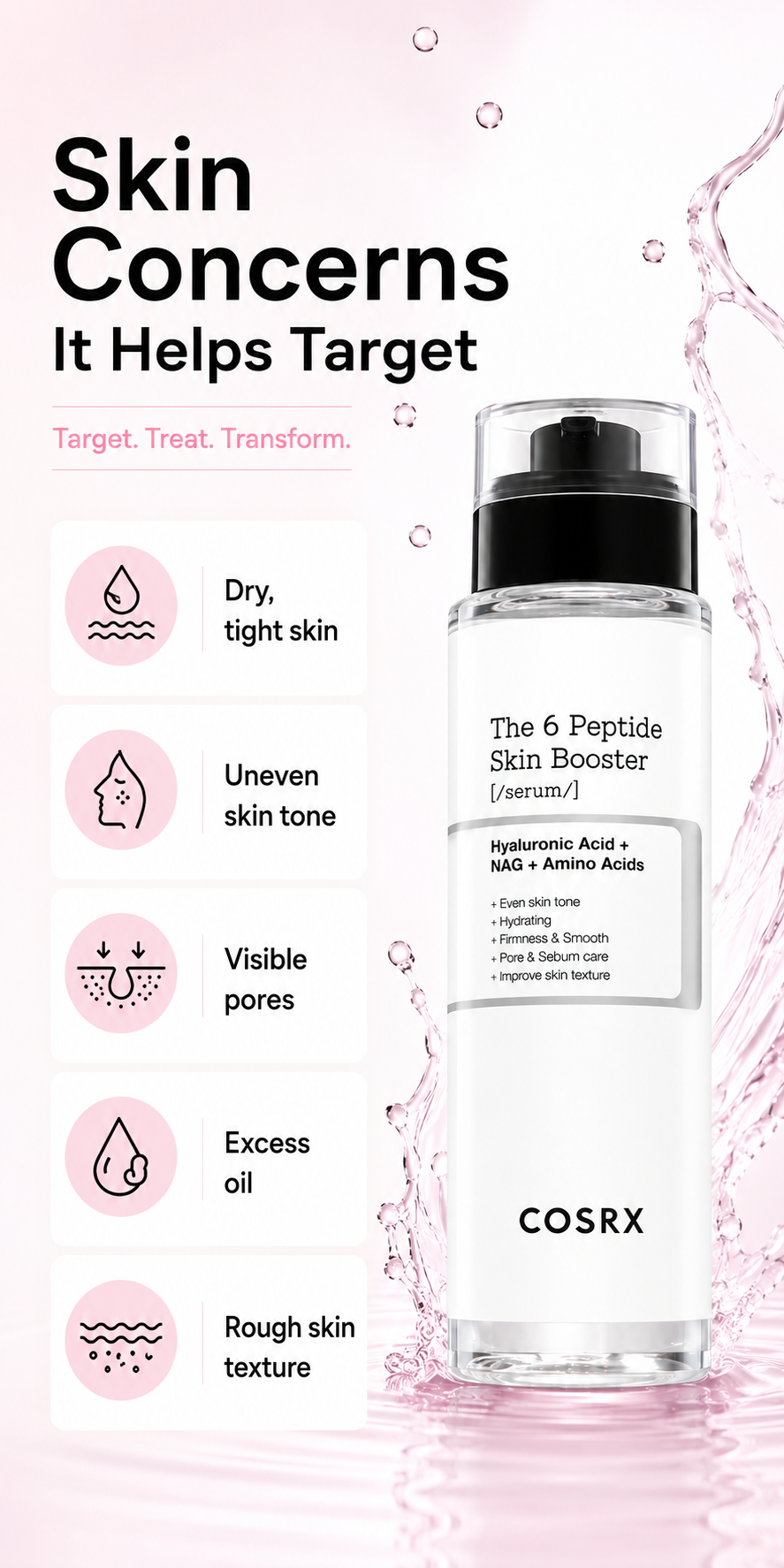 COSRX The 6 Peptide Skin Booster Serum 150ml detail 1