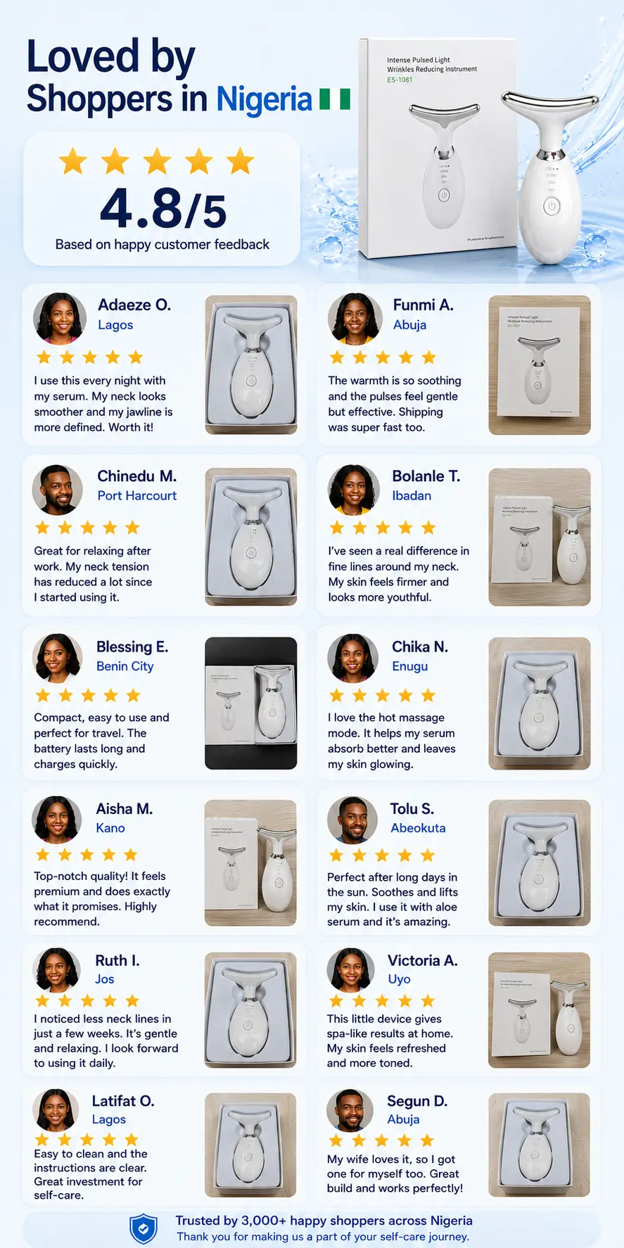 Neck & Face Serum Massage Device detail 6