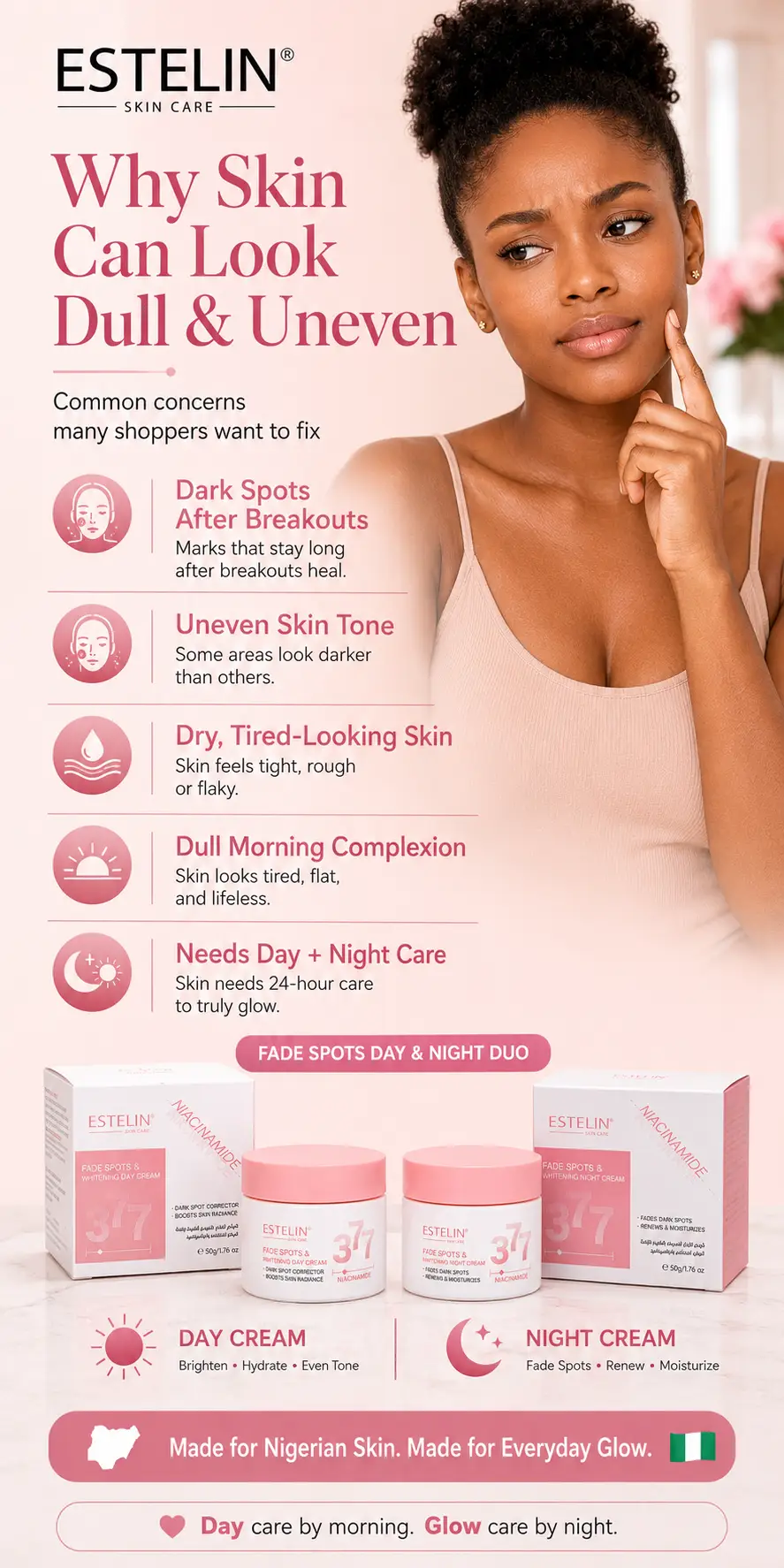 ESTELIN Niacinamide Whitening & Fade Spots Day Cream detail 1