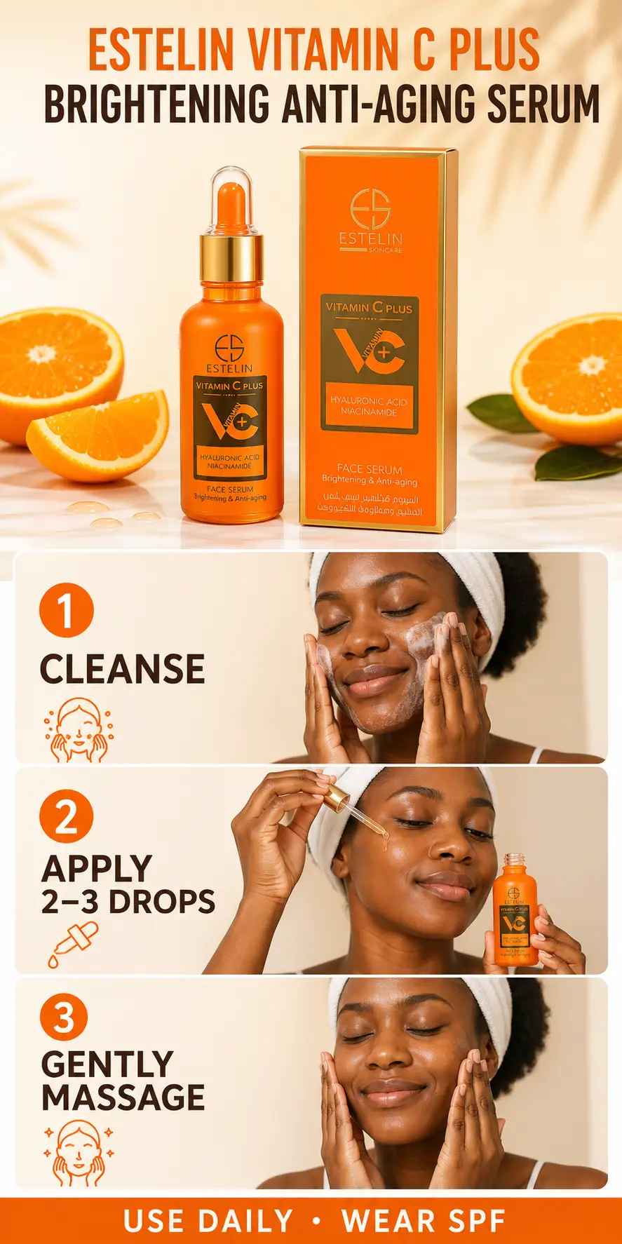 ESTELIN Vitamin C Plus Brightening & Anti-Aging Face Serum 50ml detail 5