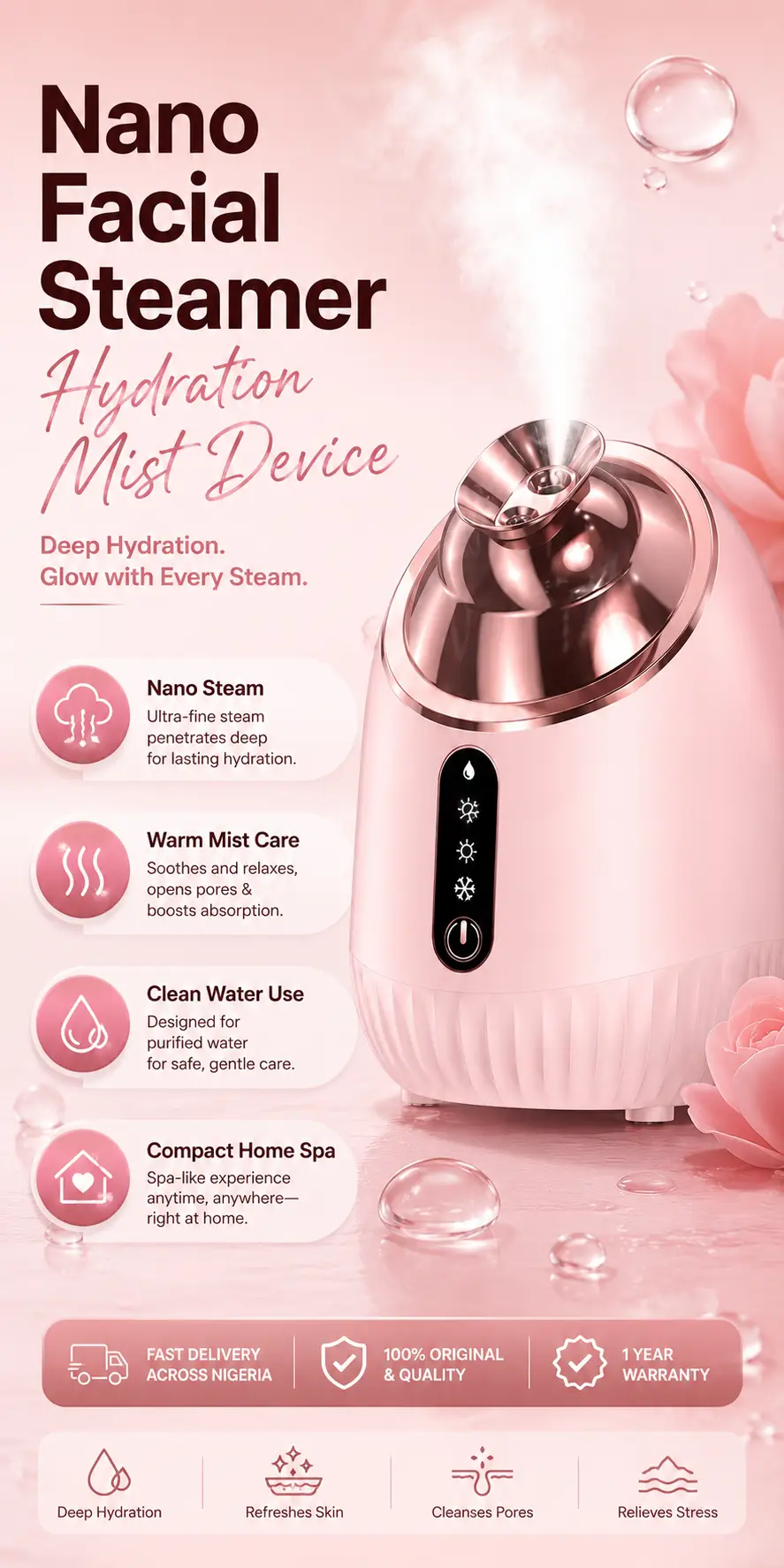 Nano Steam Facial Steamer detail 3