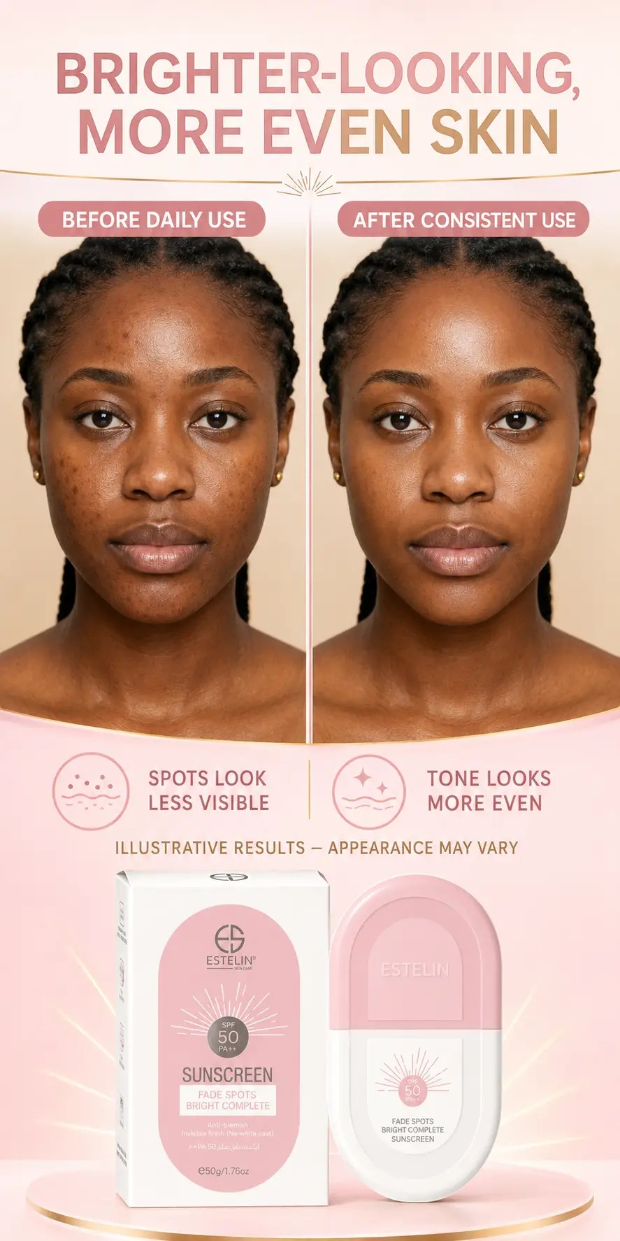 ESTELIN Fade Spots Bright Complete Sunscreen Spf50 detail 5