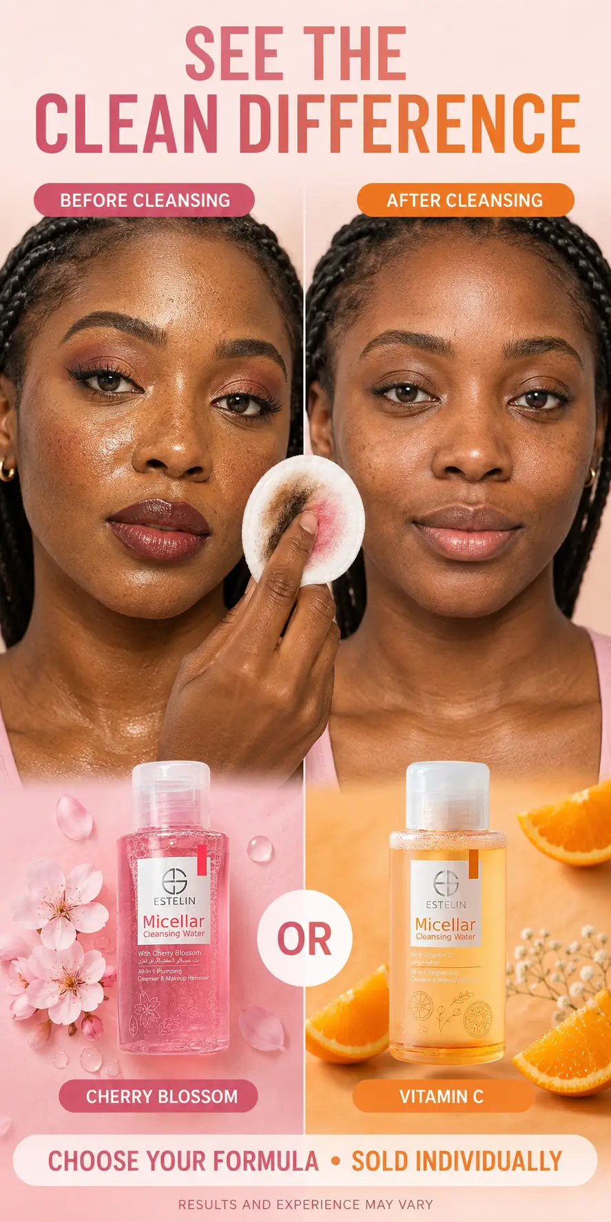 ESTELIN Micellar Cleansing Water With Cherry Blossom detail 5