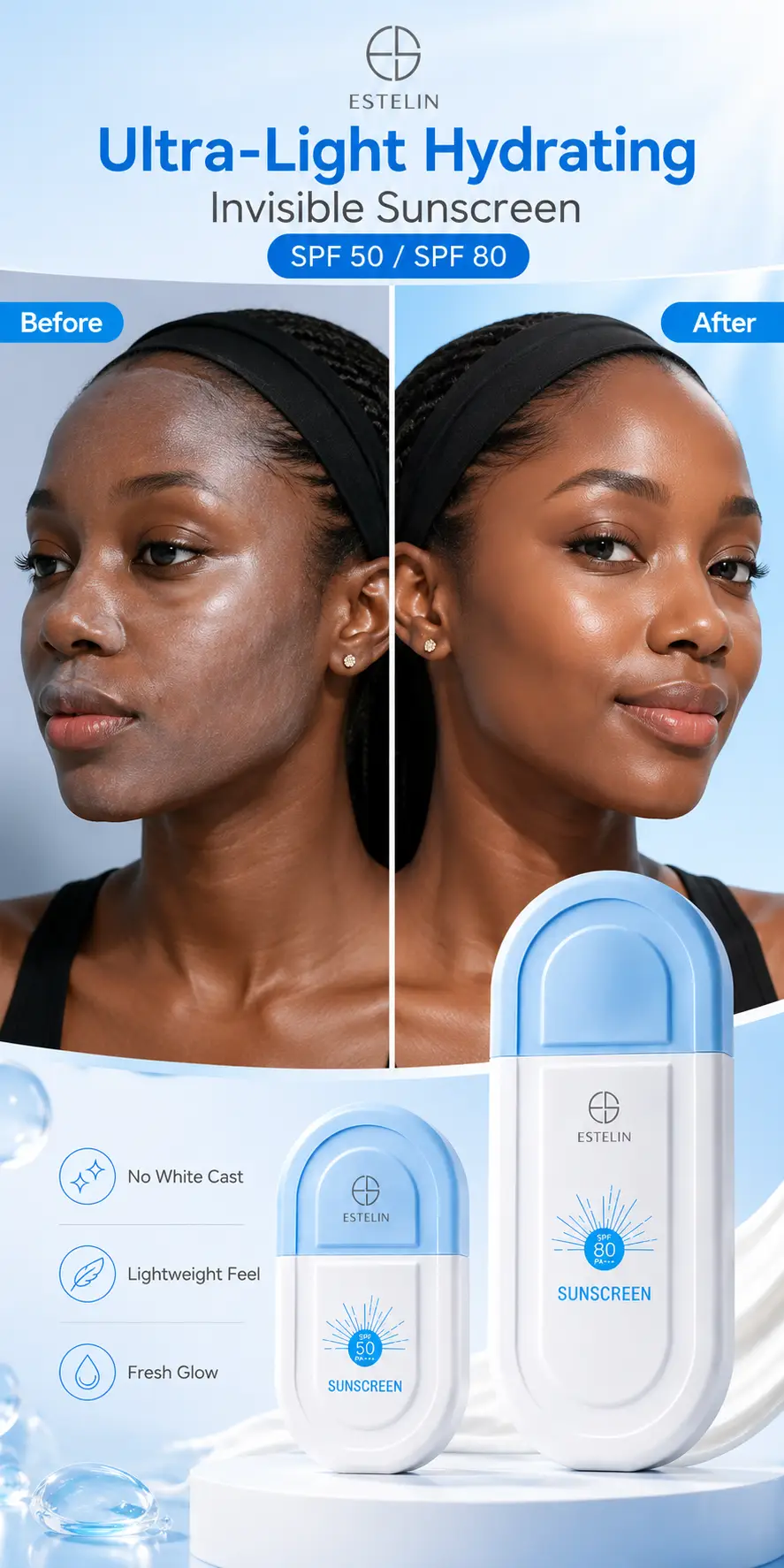 ESTELIN Ultra-Light Hydrating Invisible Sunscreen Spf 50 Pa+++ detail 4