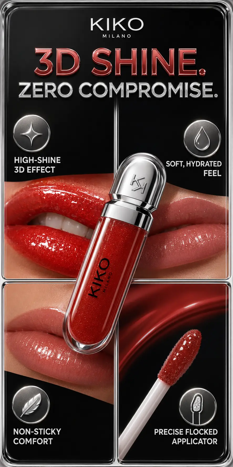 KIKO Milano 3D Hydra Lipgloss 6.5ml detail 2