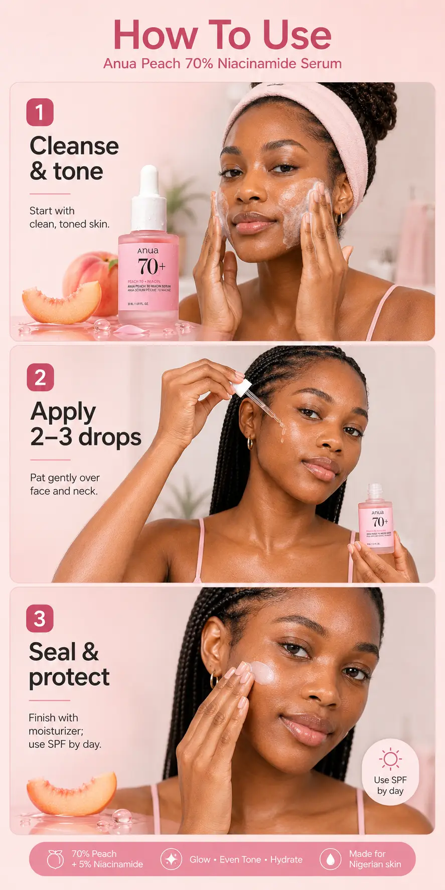Anua Peach 70% Niacinamide Serum 30ml detail 4