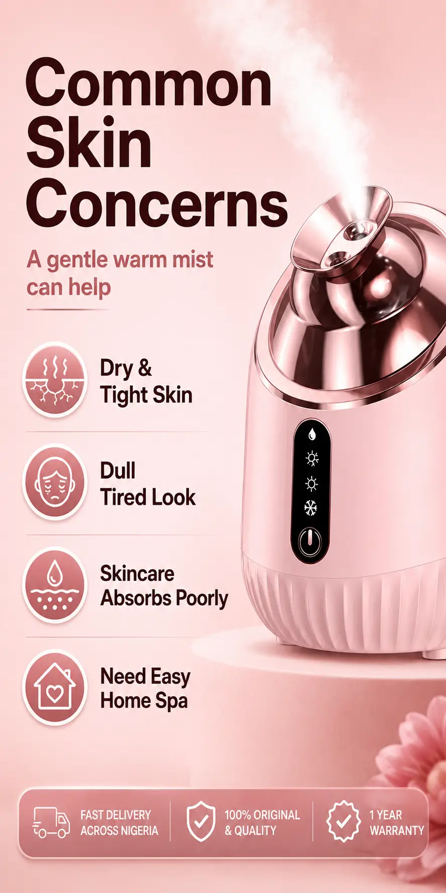 Nano Steam Facial Steamer detail 1