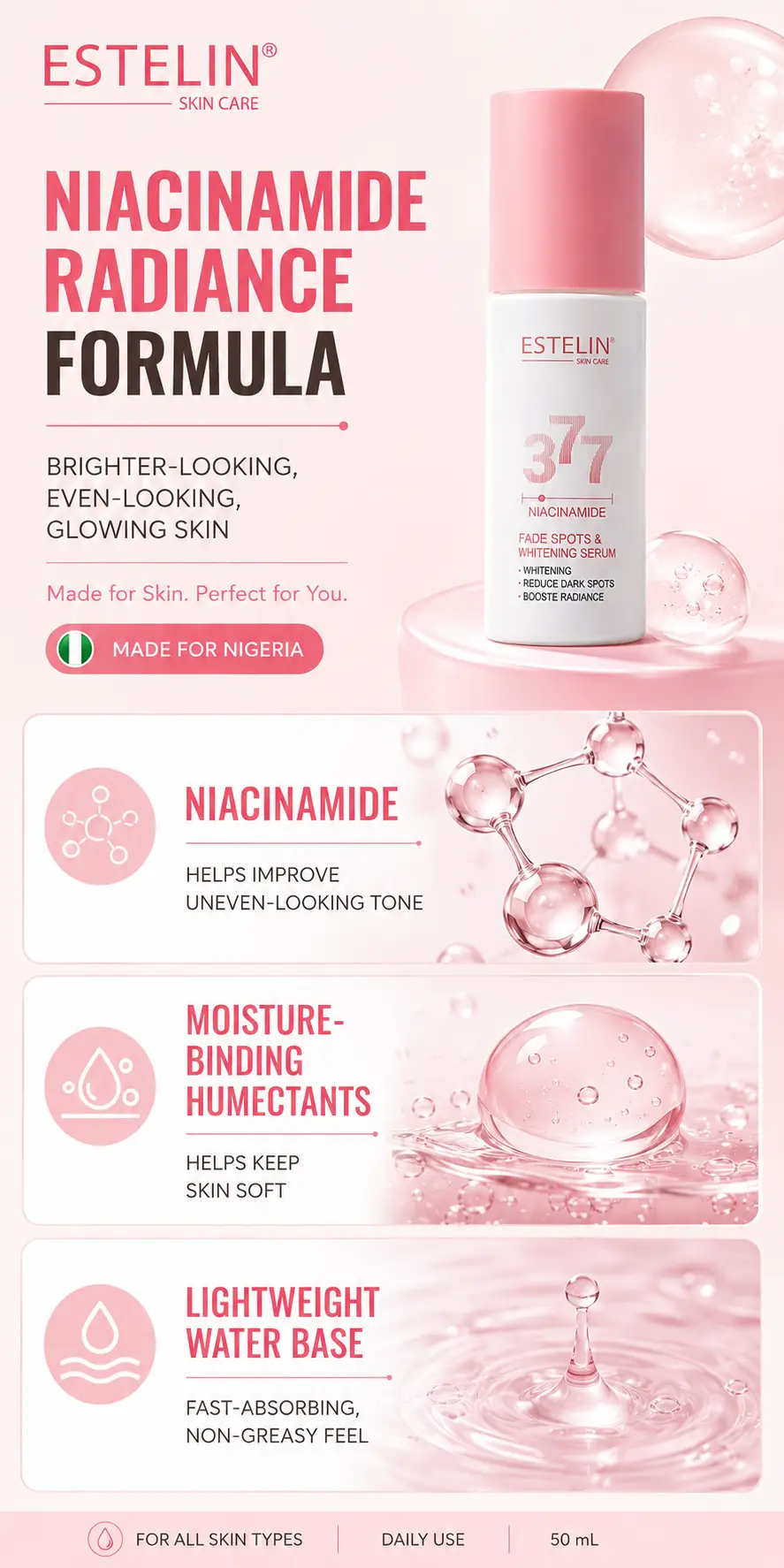 ESTELIN Niacinamide Dark Spot Serum 50ml detail 3