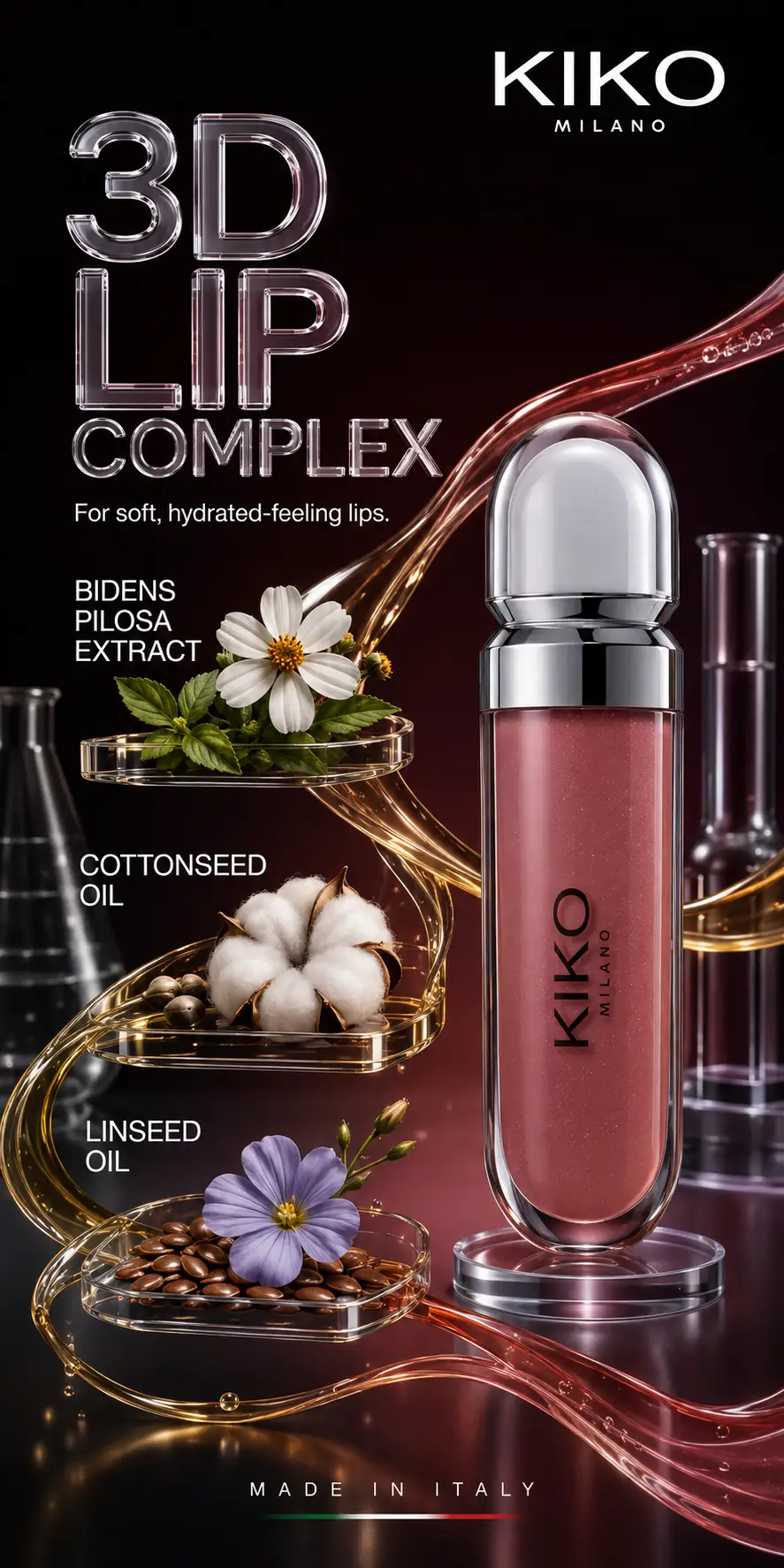 KIKO Milano 3D Hydra Lipgloss 6.5ml detail 3