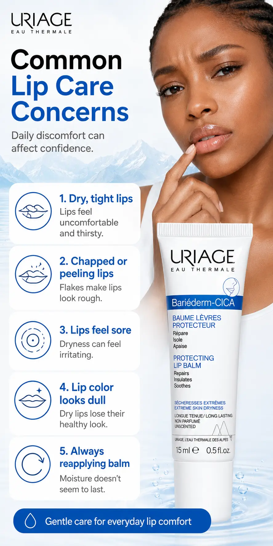 Uriage Moisturizing Lip Stick 15ml detail 1