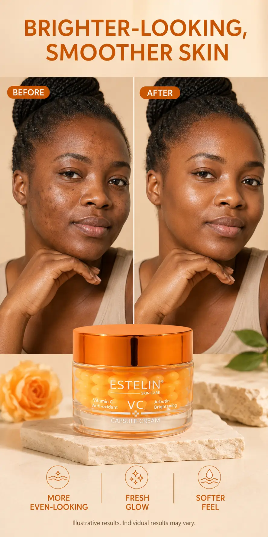 ESTELIN Vitamin C & Arbutin Brightening Capsule Cream 60g detail 5