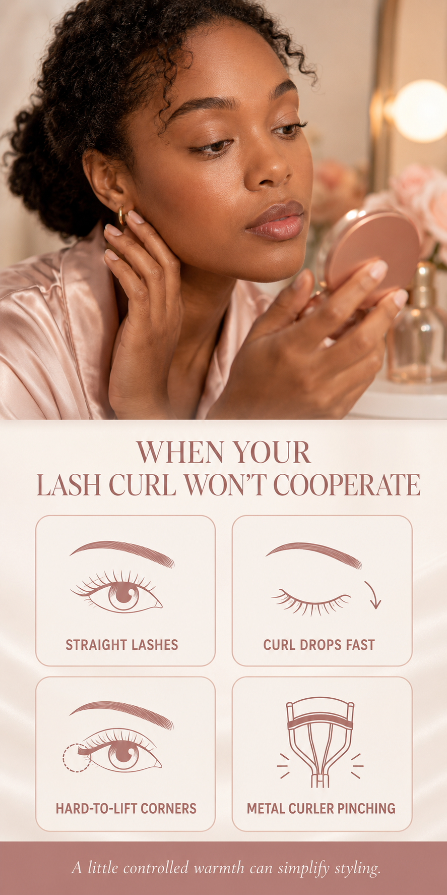 Rechargeable Heated Eyelash Curler detail 1