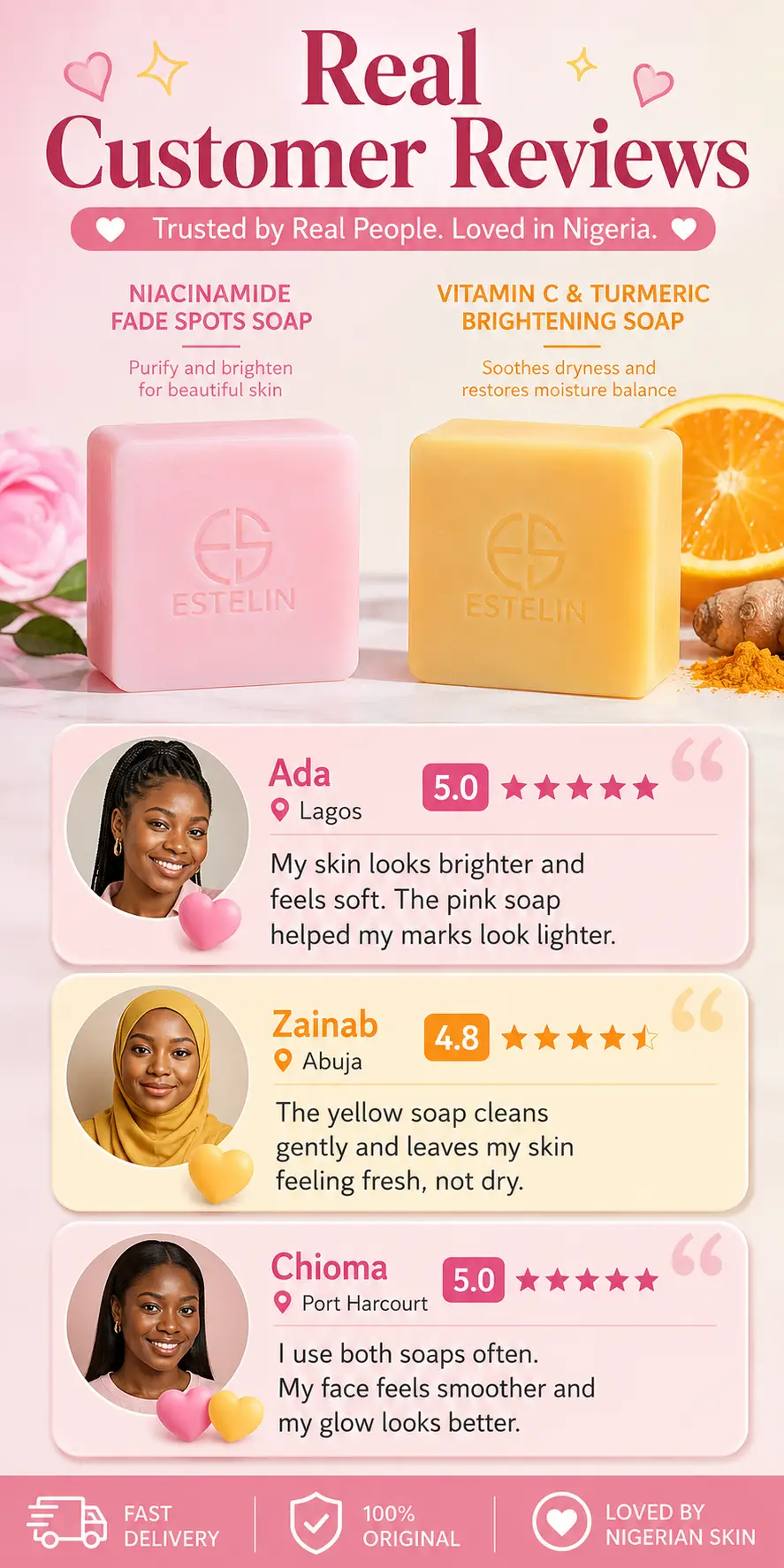 ESTELIN Vitamin C & Turmeric Brightening Soap detail 6