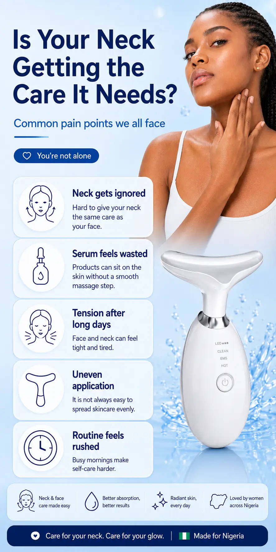 Neck & Face Serum Massage Device detail 1