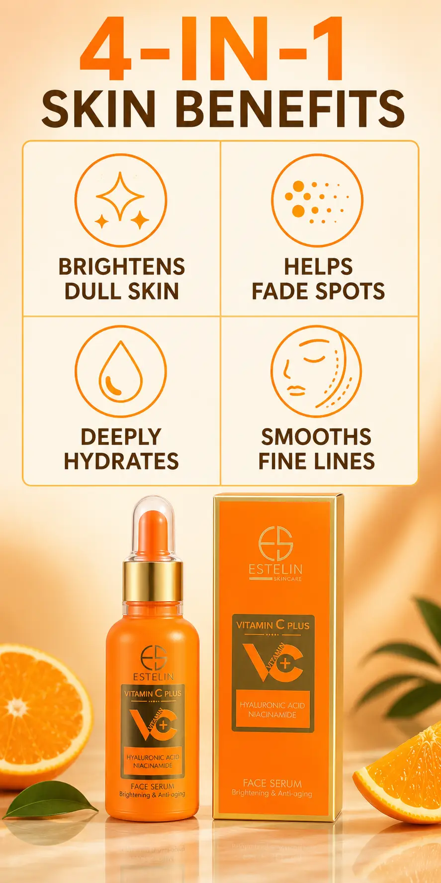 ESTELIN Vitamin C Plus Brightening & Anti-Aging Face Serum 50ml detail 3