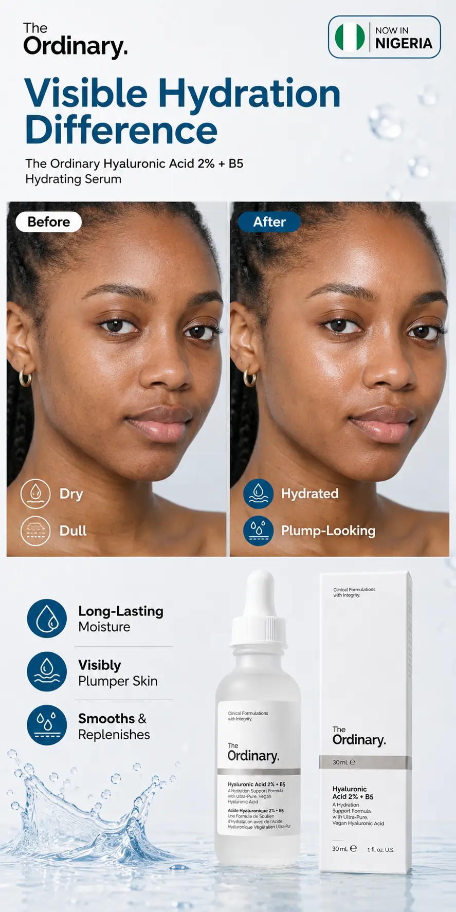 The Ordinary Hyaluronic Acid 2% + B5 Hydrating Serum with Ceramides 30ml detail 5