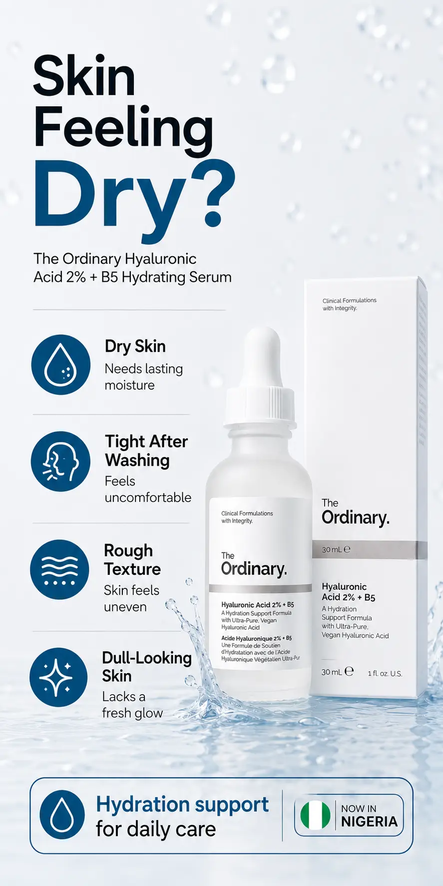 The Ordinary Hyaluronic Acid 2% + B5 Hydrating Serum with Ceramides 30ml detail 1