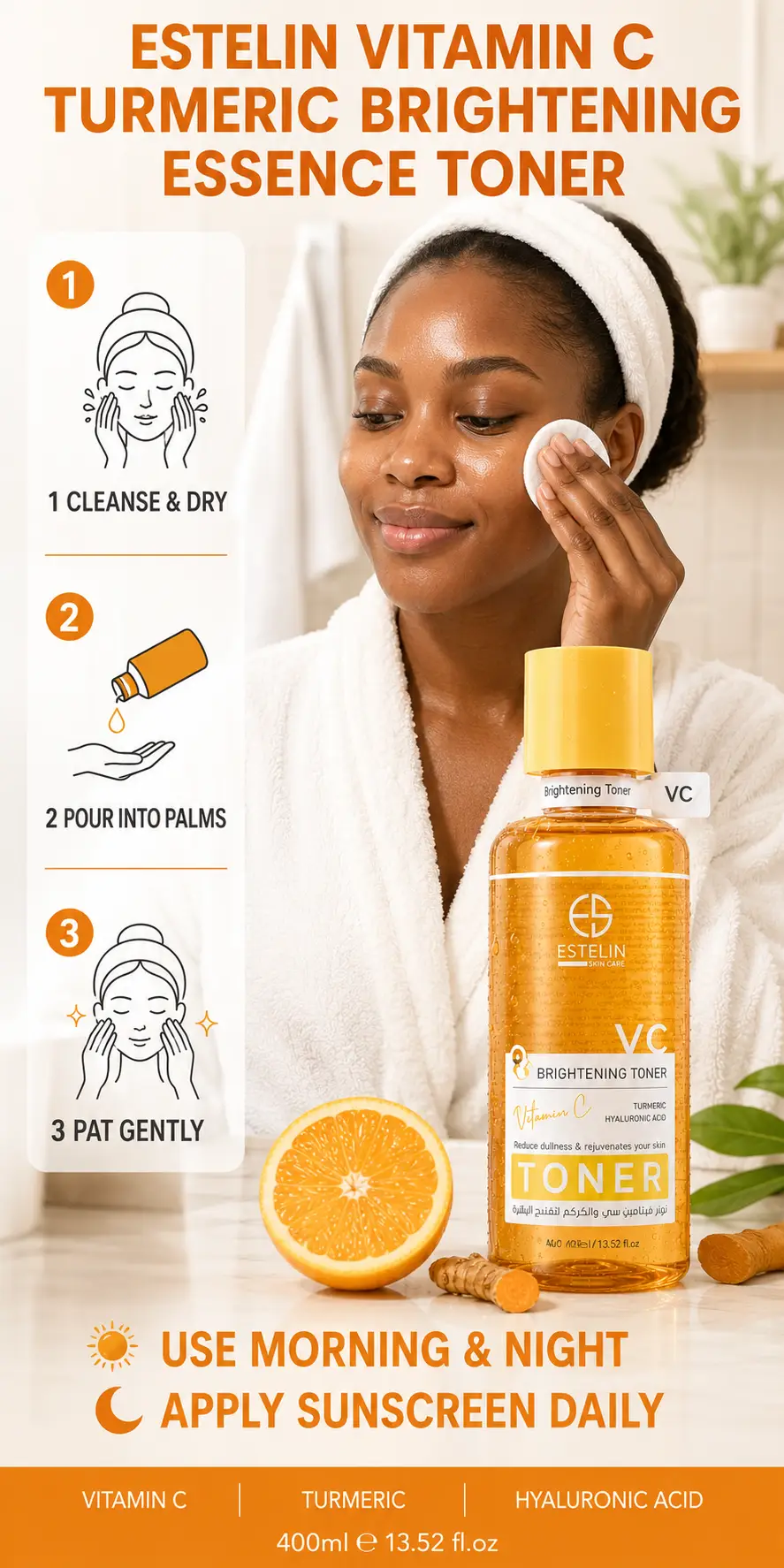 ESTELIN Vitamin C Brightening Toner 400ml detail 4