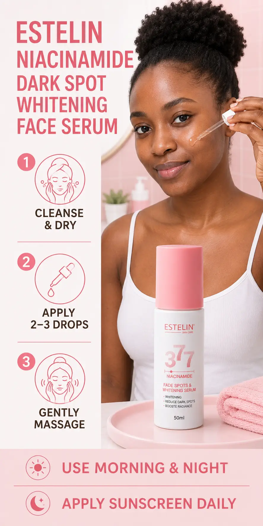 ESTELIN Niacinamide Dark Spot Serum 50ml detail 4