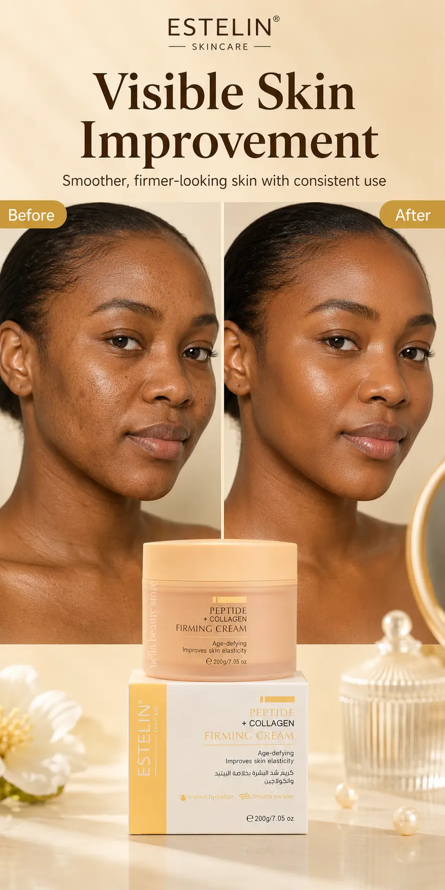ESTELIN Peptide & Collagen Firming Cream 200g detail 5