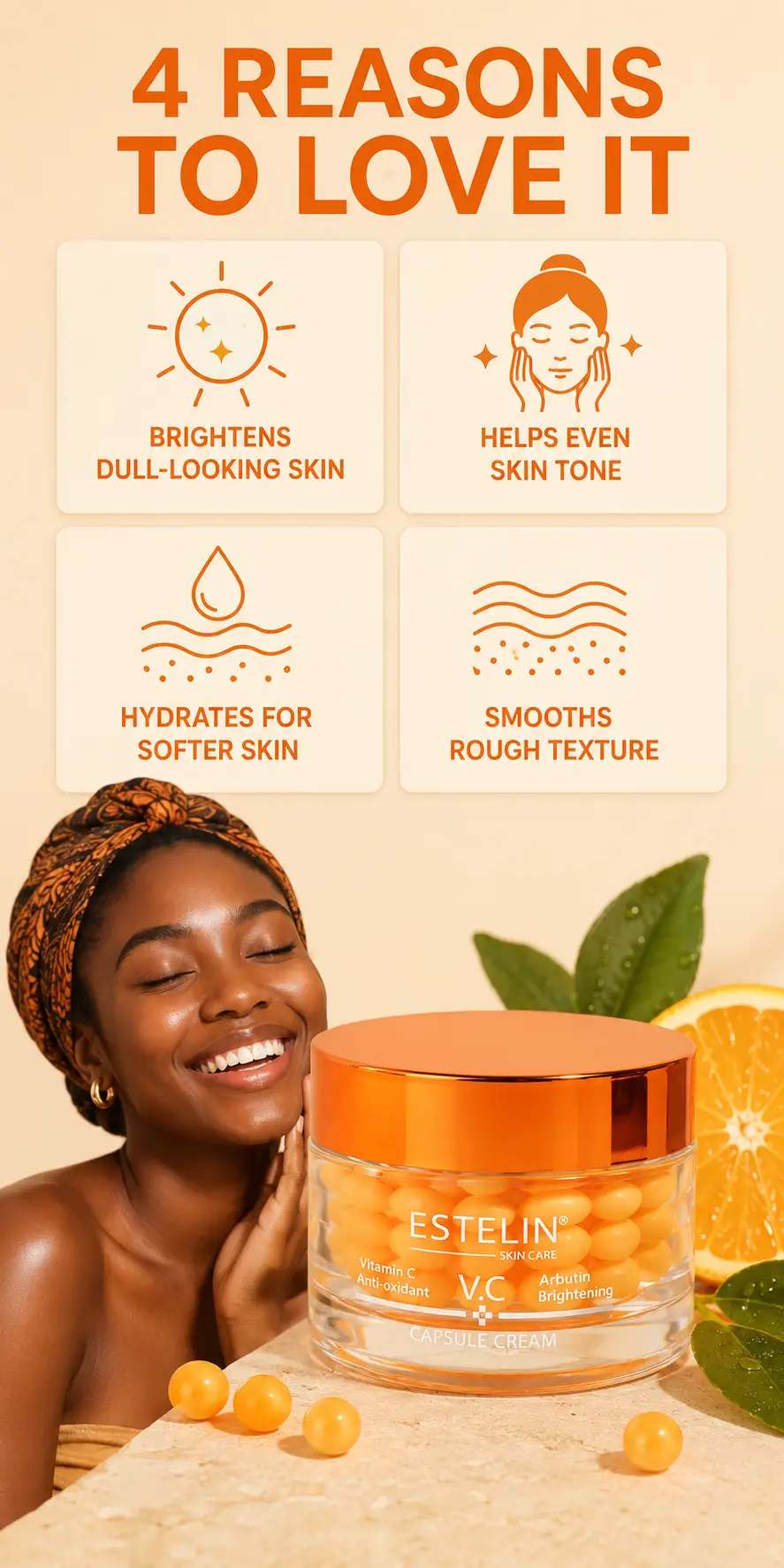 ESTELIN Vitamin C & Arbutin Brightening Capsule Cream 60g detail 2