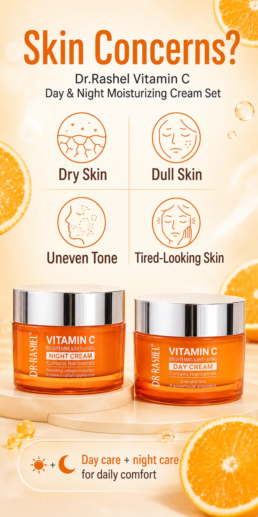 Dr.Rashel Dr Rashel Vitamin C Day & Night Skincare Cream 50g detail 2