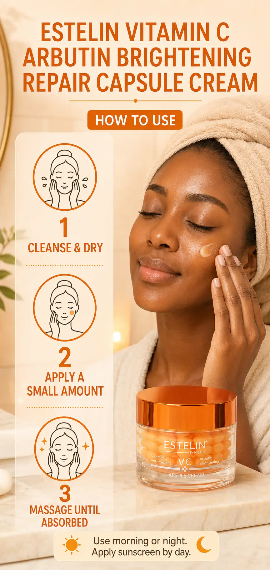 ESTELIN Vitamin C & Arbutin Brightening Capsule Cream 60g detail 4
