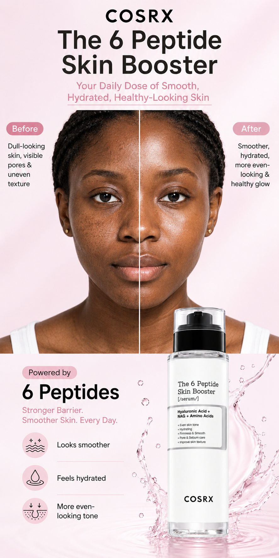 COSRX The 6 Peptide Skin Booster Serum 150ml detail 4