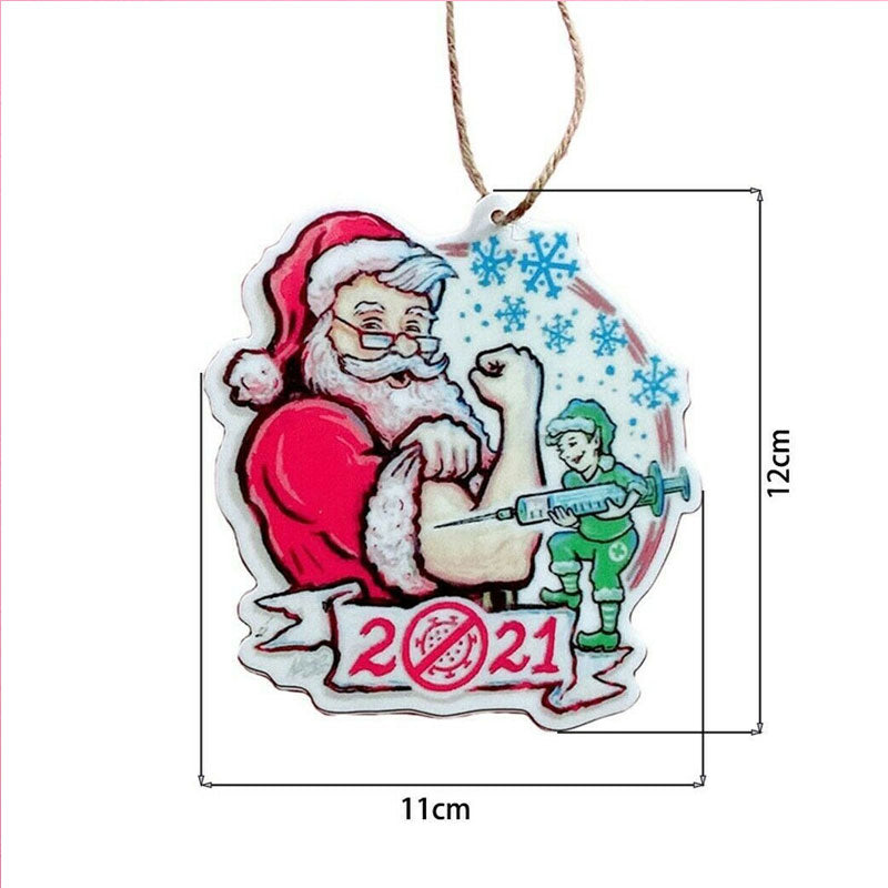 (🌲CHRISTMAS SALE NOW-48% OFF)Vaccine Santa 2021 Ornament - Vaccinated Santa Claus