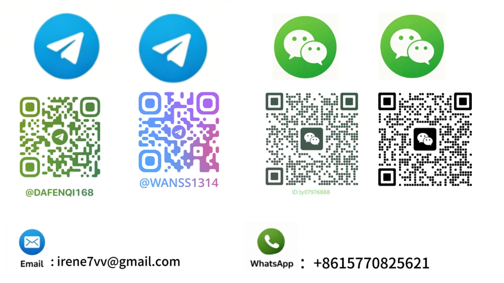 Contact Us WhatsApp Email Telegram
